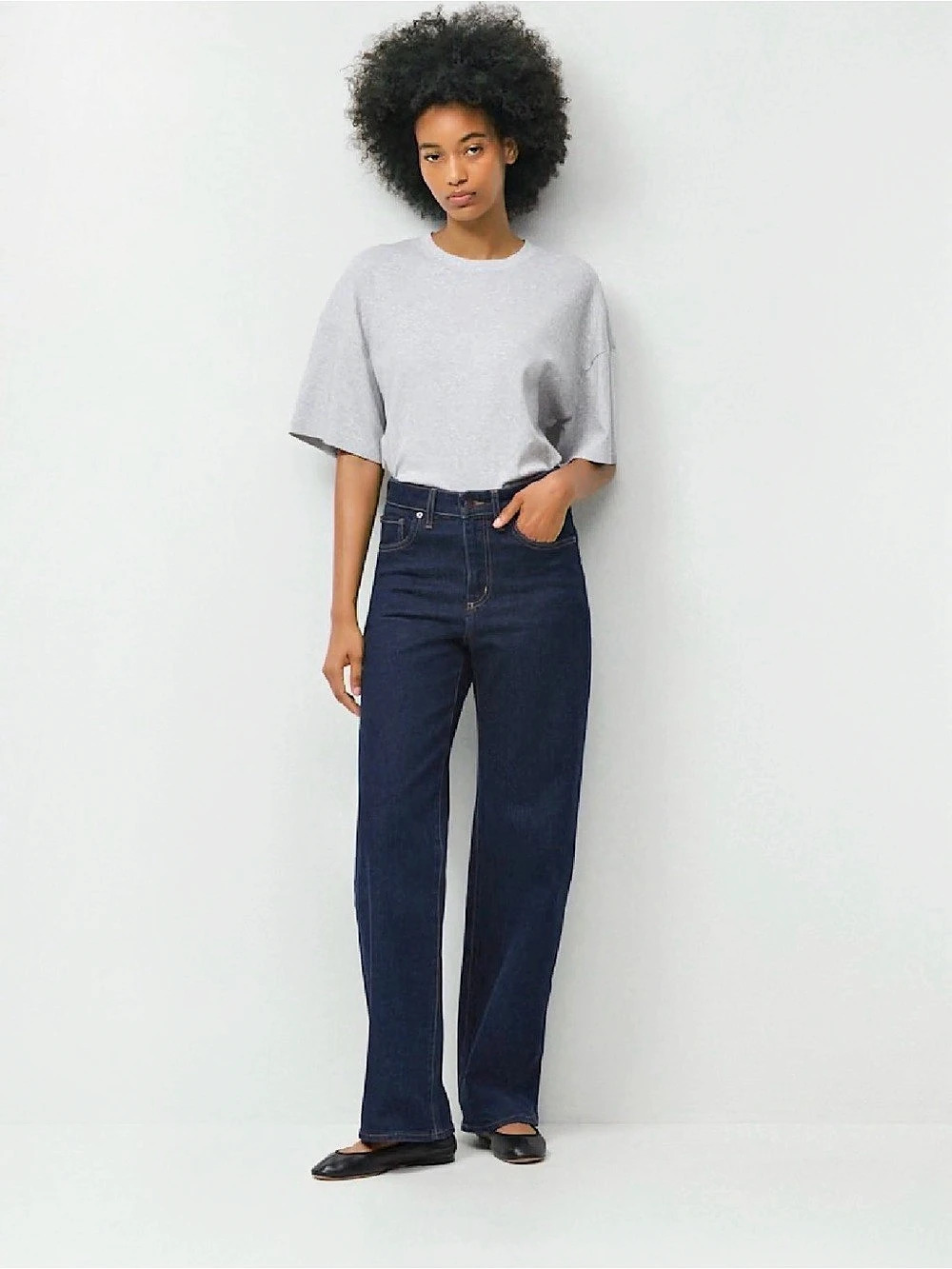 Aritzia Denim Forum wide-leg jeans Wide Leg Jeans in Blue Waist 27 Like New